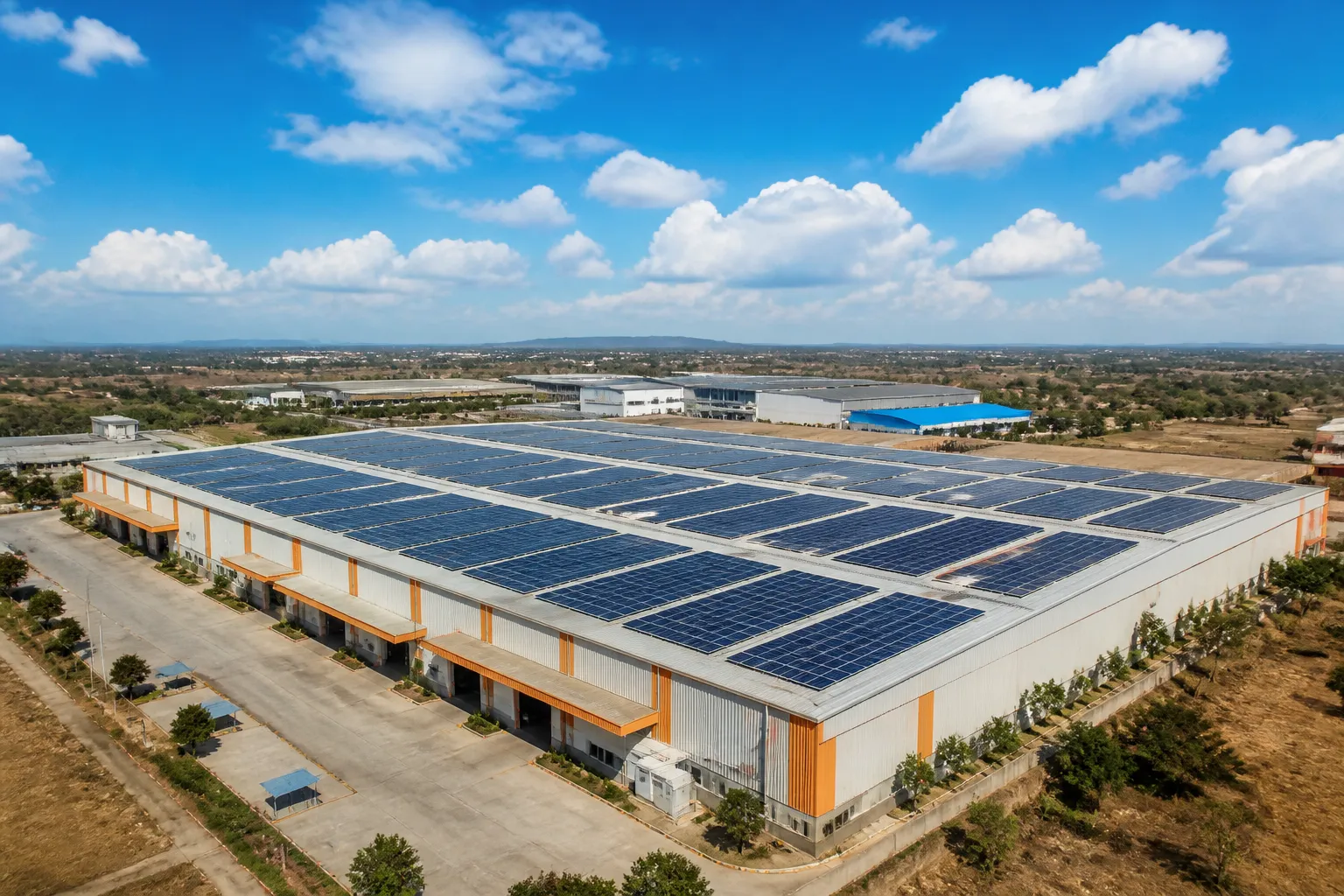 Commercial and industrial rooftop solar installation by Arkasolar in Odisha